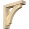 Ekena Millwork Imperial Block Rough Sawn Bracket w/ Offset Brace, Douglas Fir, 4"W x 16"D x 16"H BKT0402X16X16IMP05RDF - alternate 1